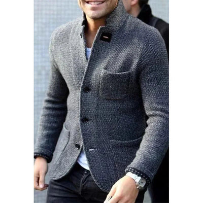 Men’s Vintage Knitted Winter Jacket