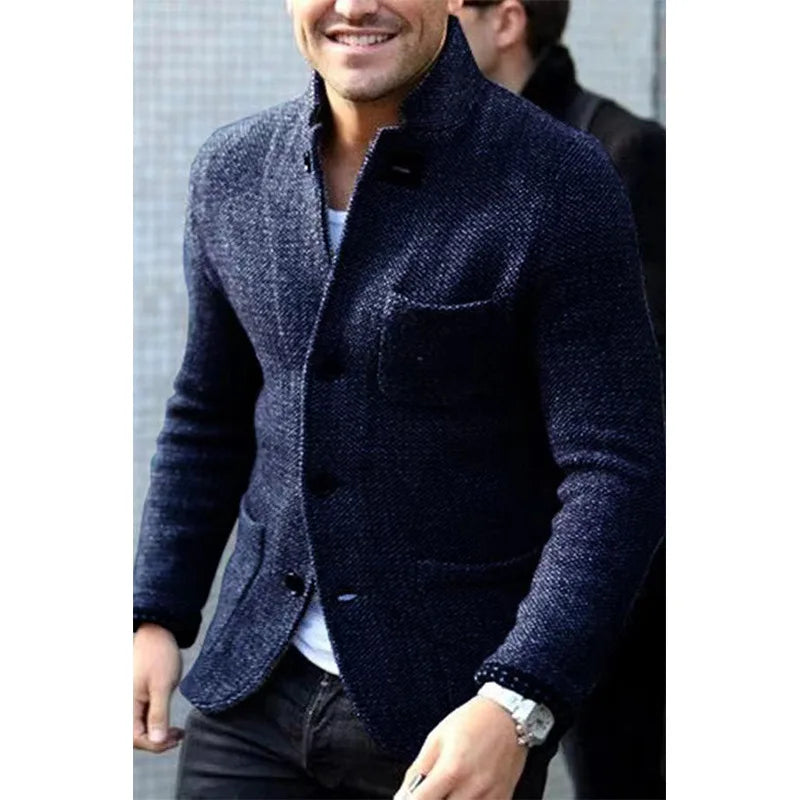Men’s Vintage Knitted Winter Jacket