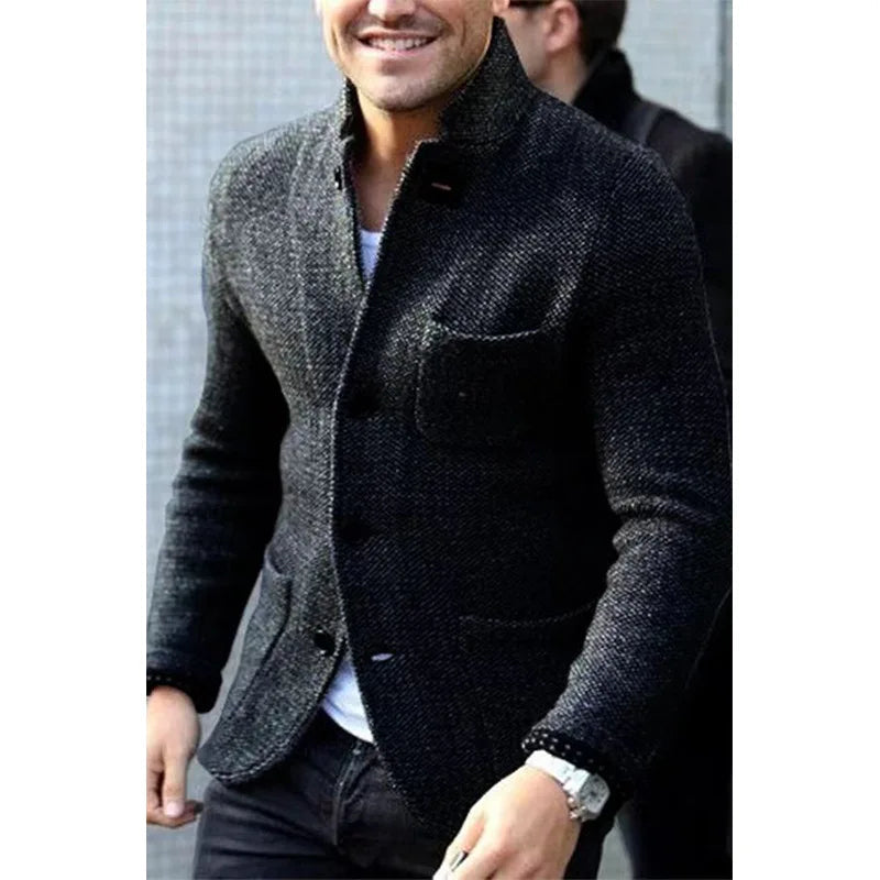 Men’s Vintage Knitted Winter Jacket