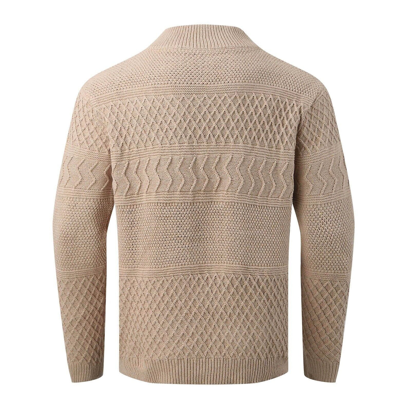 Men’s Chunky Knit Button-Down Jumper