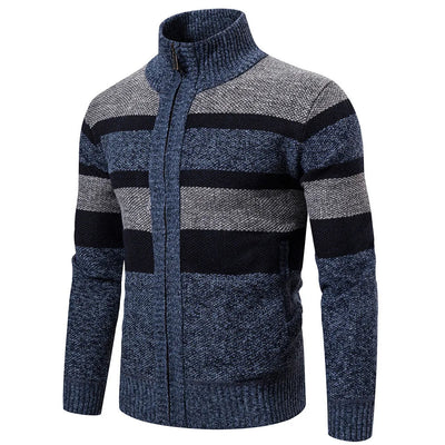 Men’s Striped Slim-Fit Knitwear Jumper