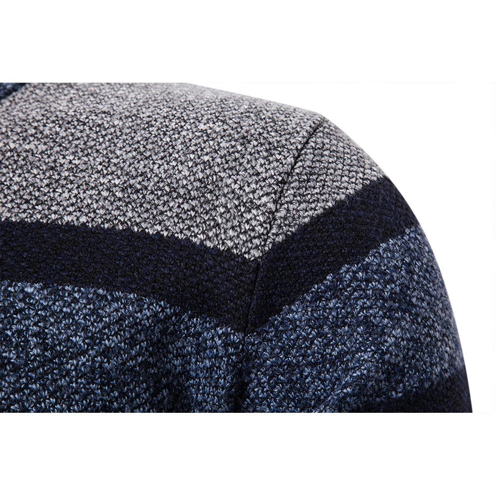 Men’s Striped Slim-Fit Knitwear Jumper