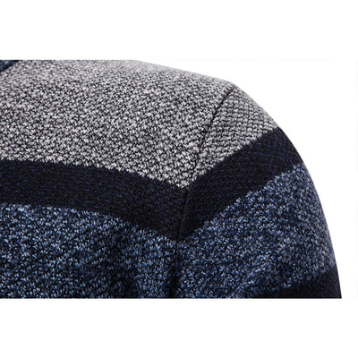 Men’s Striped Slim-Fit Knitwear Jumper