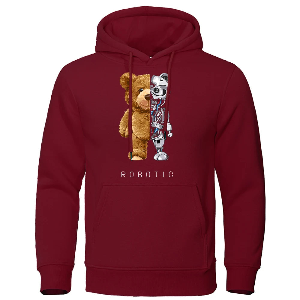 Men’s Oversized Winter Printed Hoodie