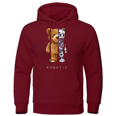 Men’s Oversized Winter Printed Hoodie