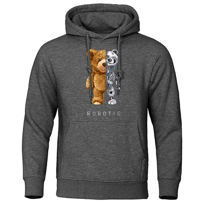 Men’s Oversized Winter Printed Hoodie