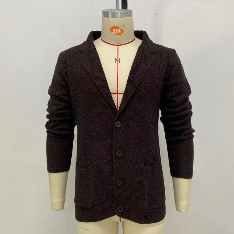 Men’s Vintage Knitted Winter Coat