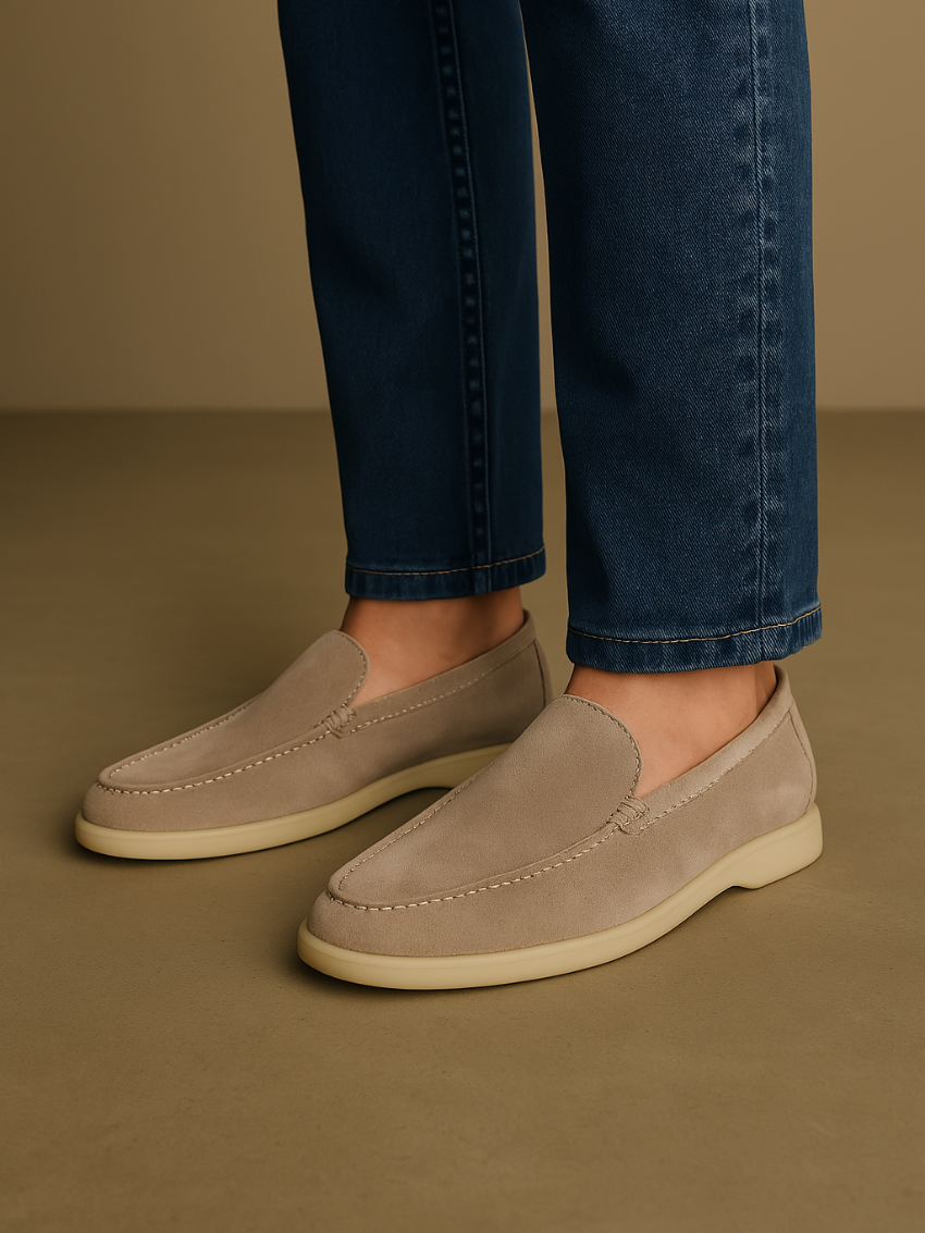 Wesley - Classic Suede Slip Loafers