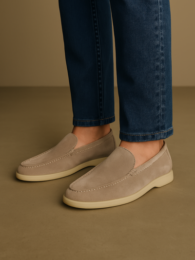 Wesley - Classic Suede Slip Loafers