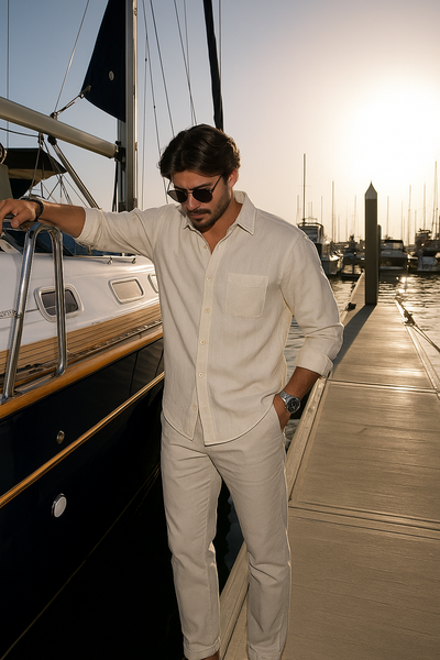Classic Italian Linen Casual Shirt