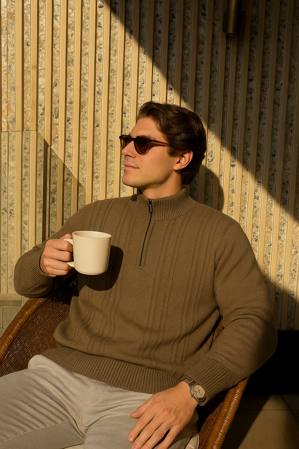 Luxury Cashmere Half-Zip Sweater