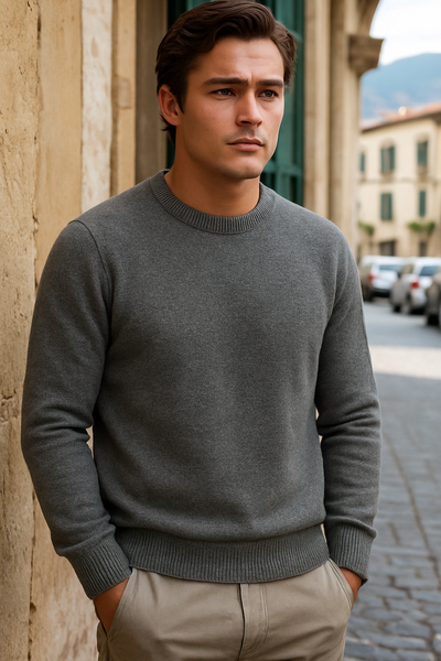 Premium Cashmere Crewneck Sweater