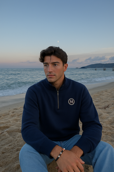 Lincoln - Casual Half-Zip Men's Sweater