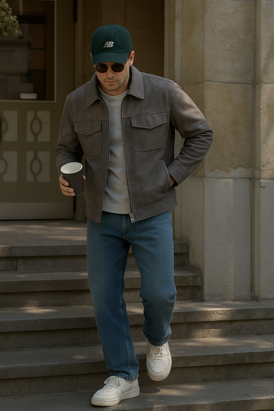 Luxury Suede Zip Jacket