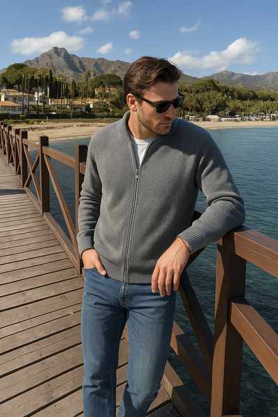 Casual Knitted Cotton Cardigan