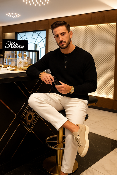 Rafael - Knitted Henley Sweater
