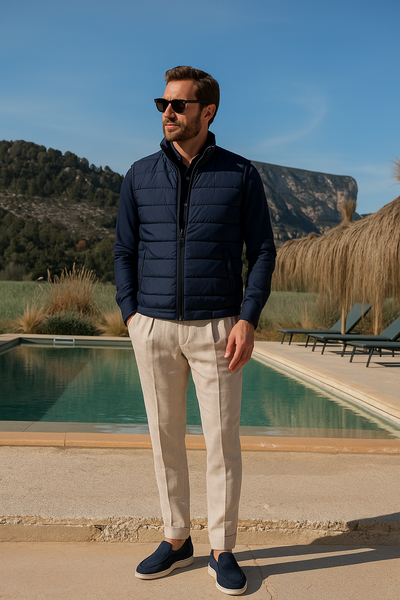 Men’s Padded Zip-Up Winter Vest
